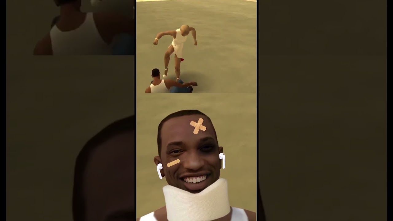 NPC Woman beats up CJ while listening to Andrew Tate #shorts #andrewtate #cj #gta #sanandreas