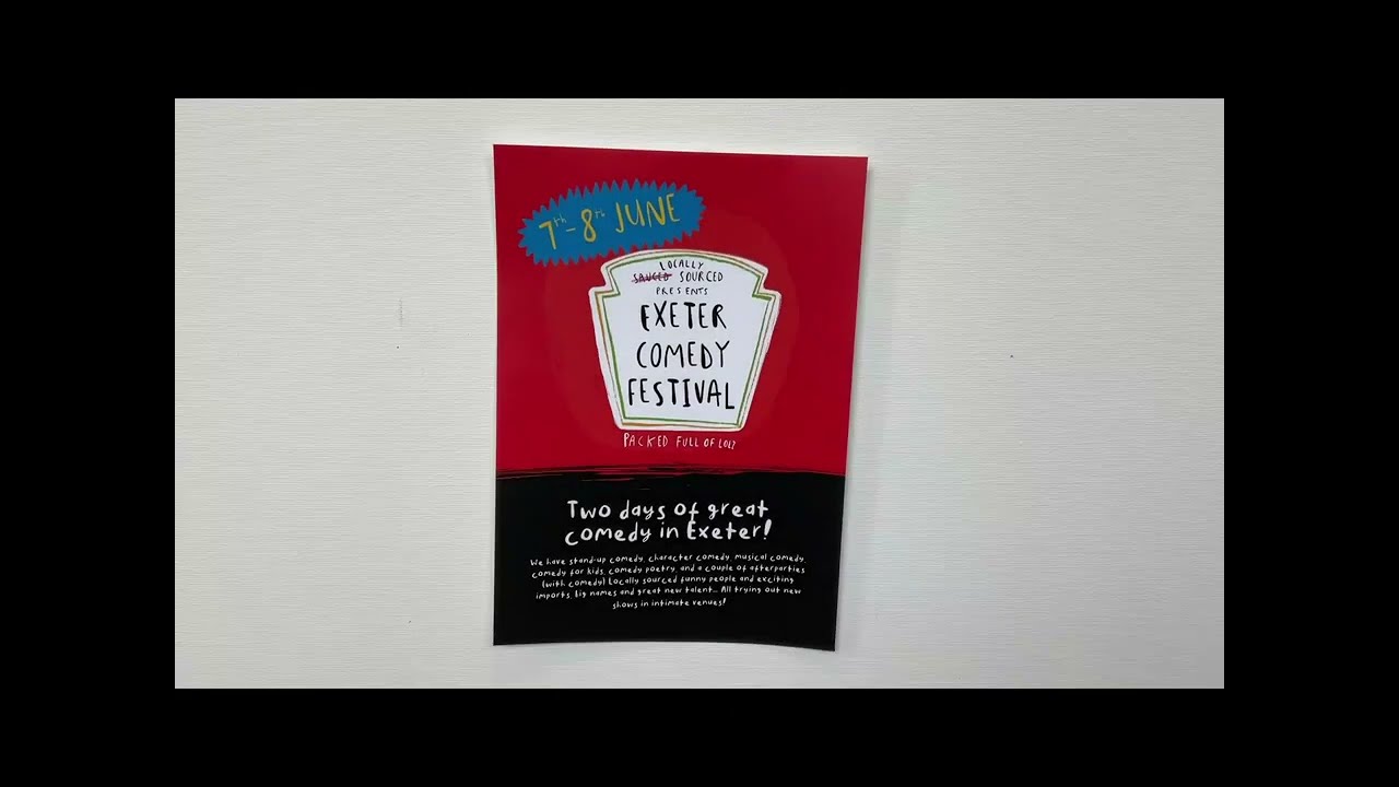 EXETER COMEDY FESTIVAL ADVERT