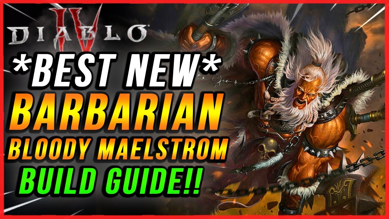 Diablo 4 INSANE BLOODY MAELSTROM REND BLEED BARBARIAN BUILD GUIDE! Early End Game