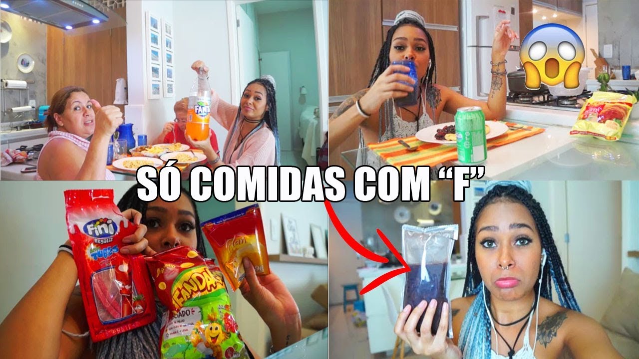 SÓ COMI COMIDAS COM A LETRA 