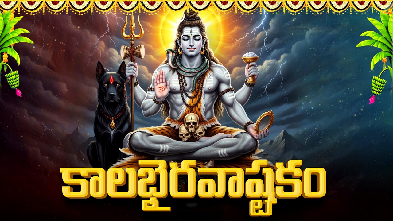 కాలభైరవాష్టకం | Kalabhairava Ashtakam with Telugu Lyrics | Powerful Shiva Bhakti Songs Telugu