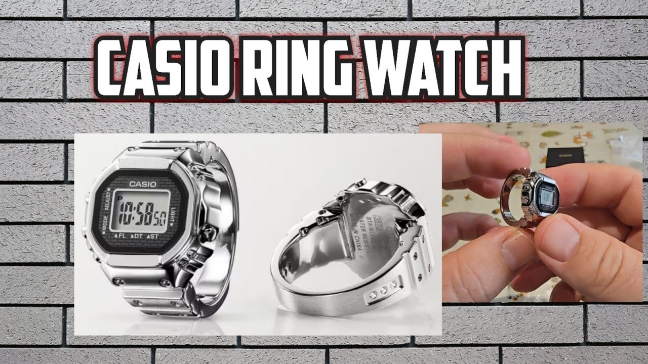 Casio CRW-001-1 Ring watch 50th Anniversary Unboxing & setup ( G Shock )