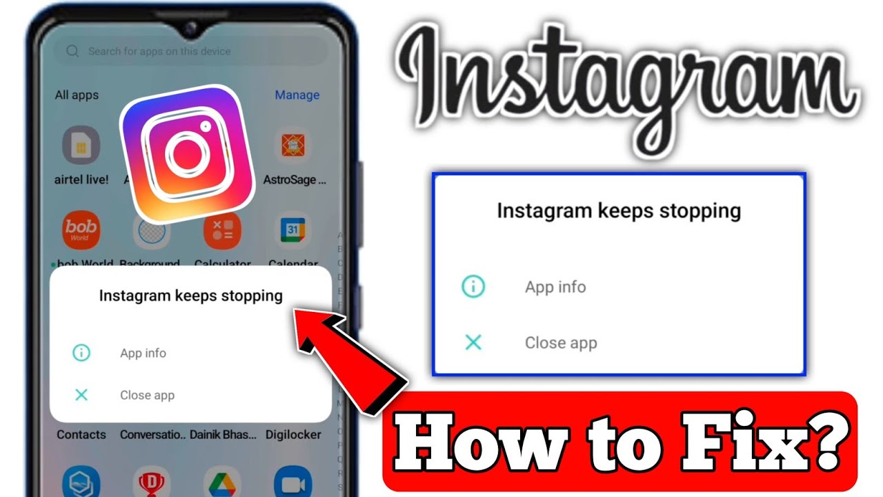 Instagram Keeps Stopping Problem Solve | How to Fix Instagram Keeps Stopping Problem |Keeps Stopping