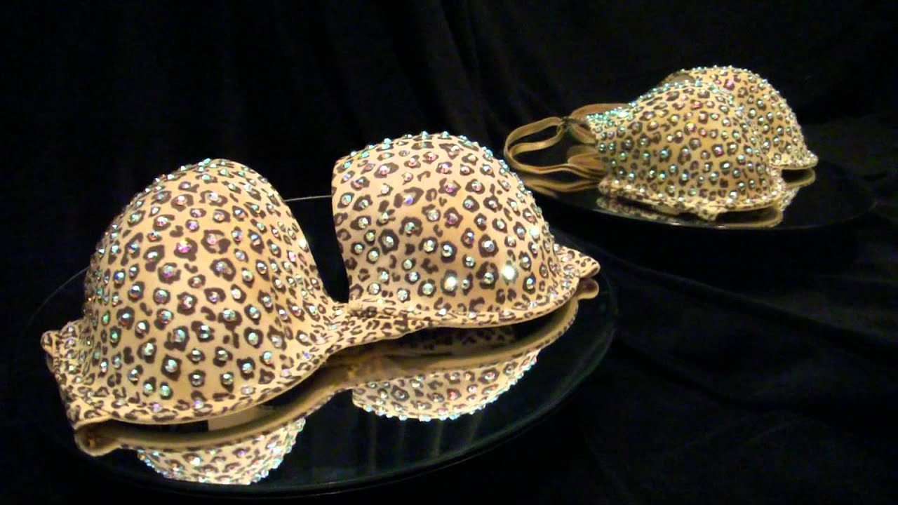 Show Off Designs LLC Swarovski Crystal Leopard Bra For Sale
