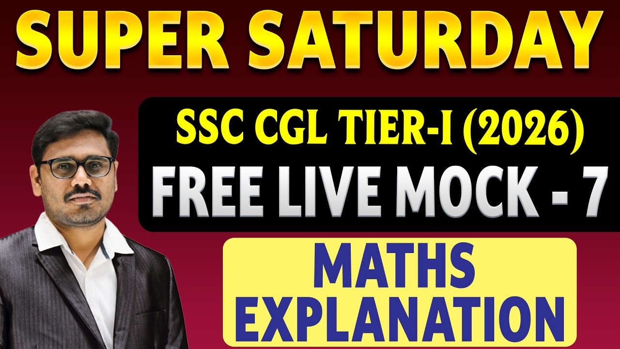 CGL TIER-I FREE LIVE MOCK-7 MATHS EXPLANATION by RAJKUMAR SIR || EVEREST COACHING POINT