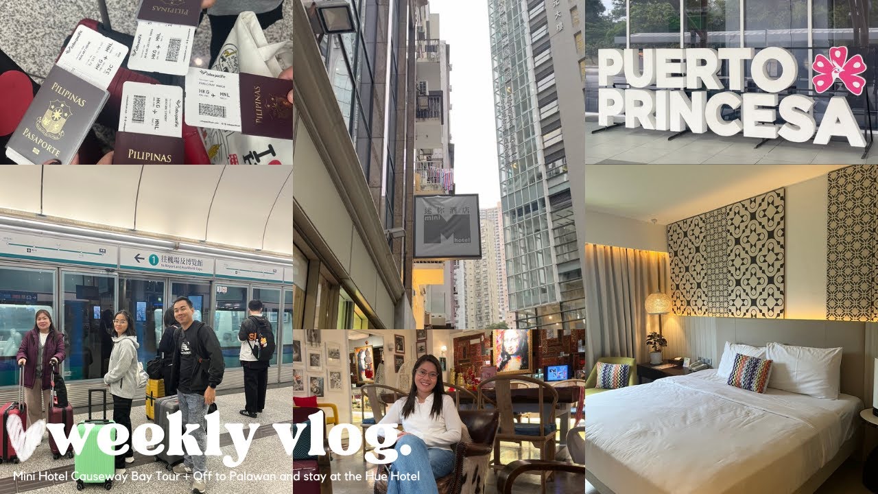 Mini Hotel Causeway Bay HK Room Tour | Off to Puerto Princesa, Palawan + Hue Hotel  | syndayvlogs
