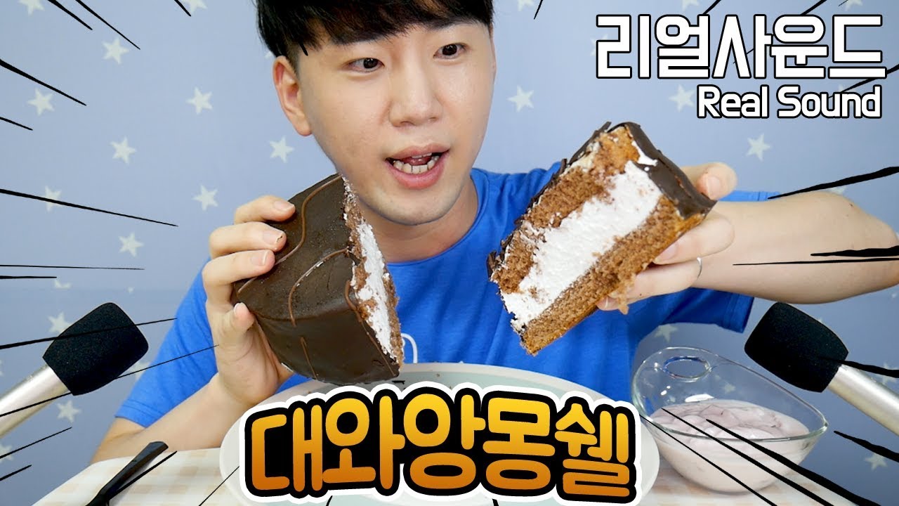 대왕몽쉘 Chocolate cake 리얼사운드 먹방(Real Sound eating MukBang) 도남이TV
