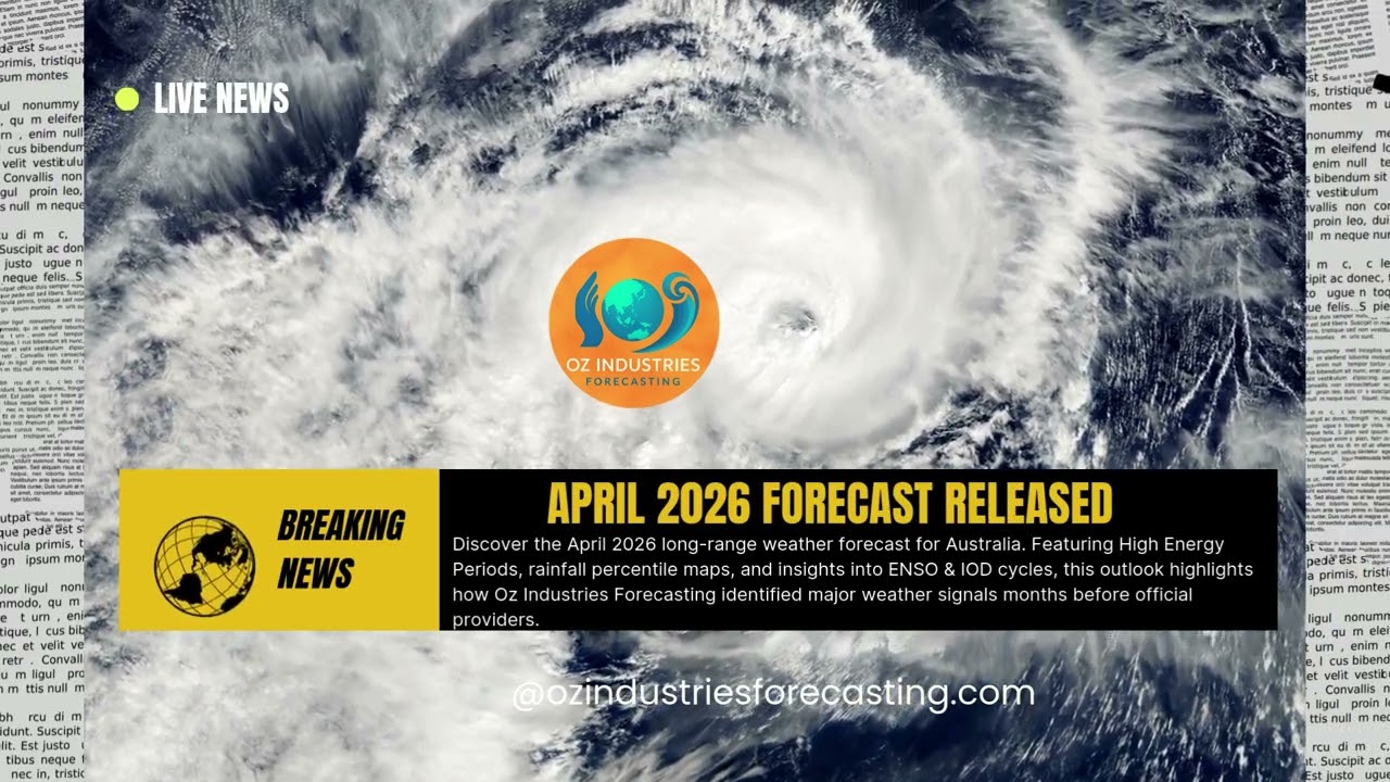 Australian Weather Forecast l April 2026 Long-Range Forecast #ozindustriesforecasting