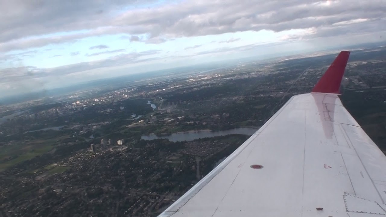 Buzz!!!  Awesome Bombardier CRJ HD Takeoff From Ottawa Canada On Board Air Canada Express!!!