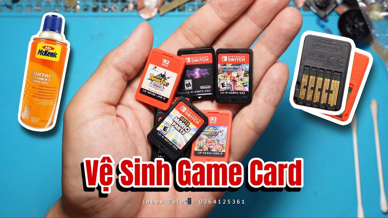 Game Card Nintendo Switch Không Nhận ‼️ Hãy Vệ Sinh Theo Cách Này, Đảm Bảo Hiệu Quả 100%