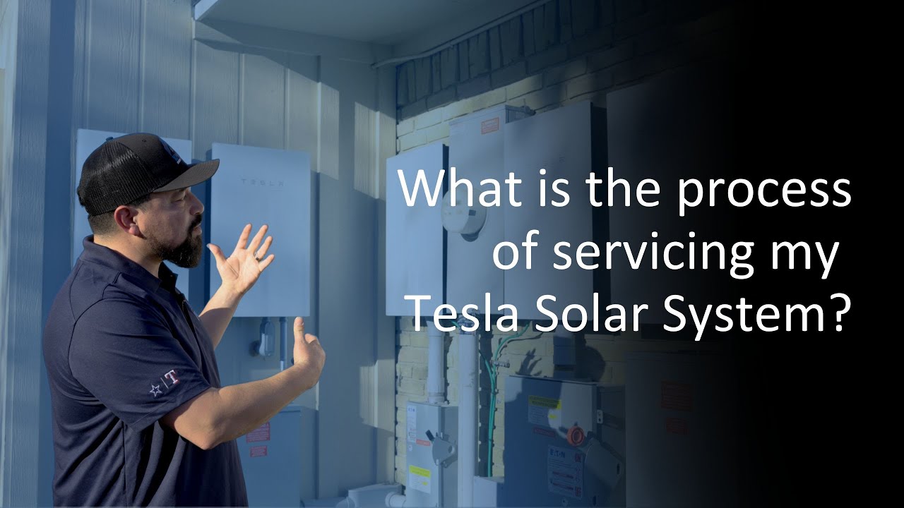 What is the process of servicing my Tesla Solar System?
