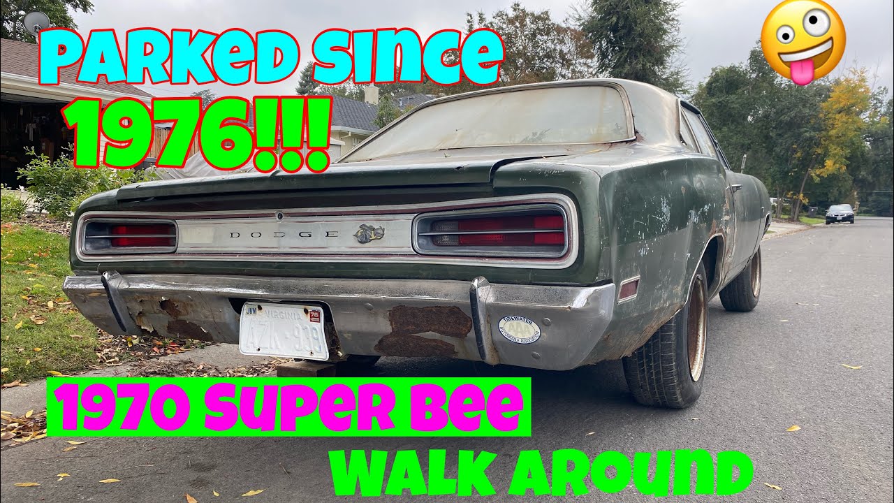 1970 Dodge Super Bee (complete walk around) restoration. BARN FIND Parked since 1976!!