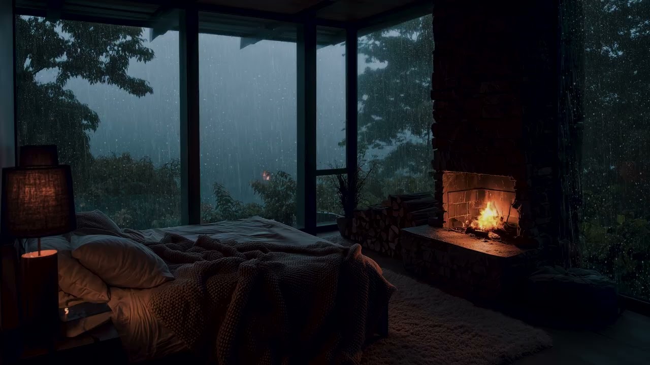 Peaceful Forest Rain Sounds 🌧 Deep Sleep Ambience for Stress Relief and Relaxation