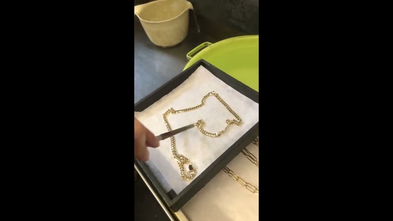 6mm 55 gram cuban link polishing