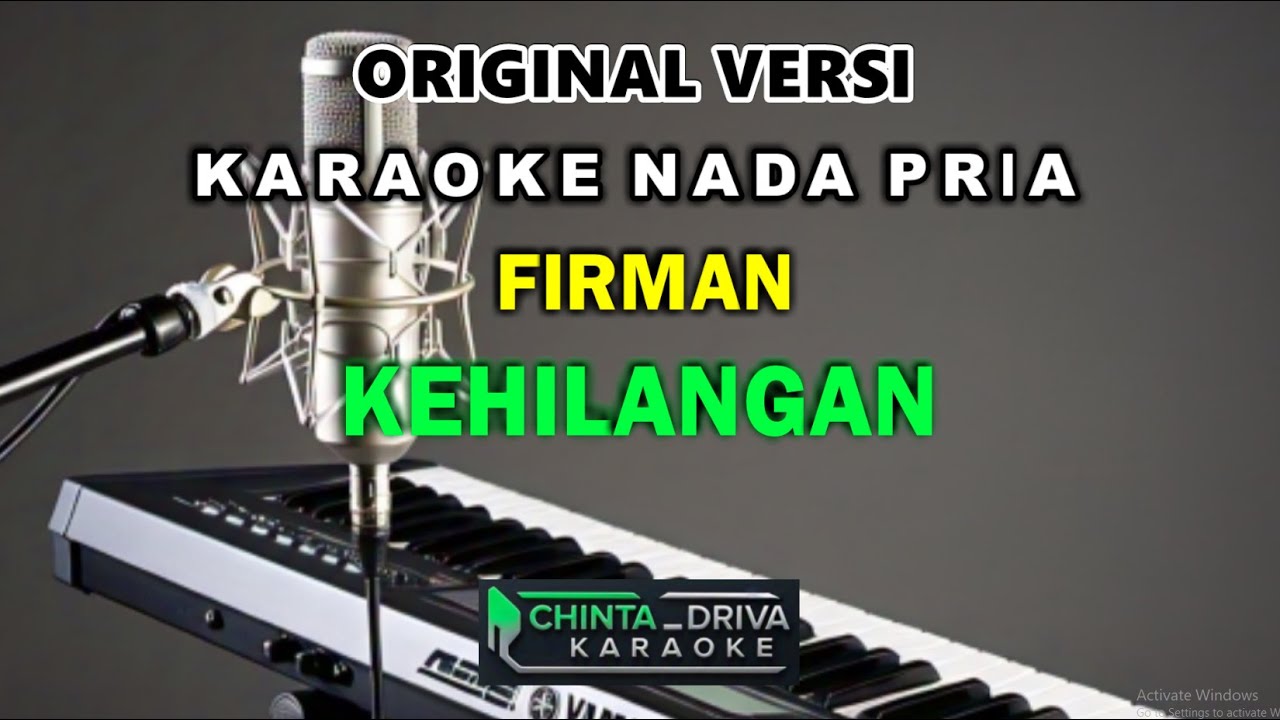 karaoke kehilangan firman nada pria original versi
