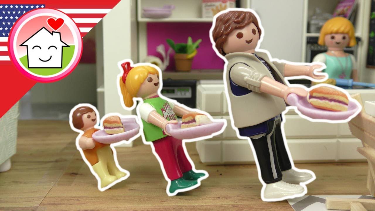 Playmobil English Copycat – Video with Anna and Lena - The Hauser Family - Toys film for kids