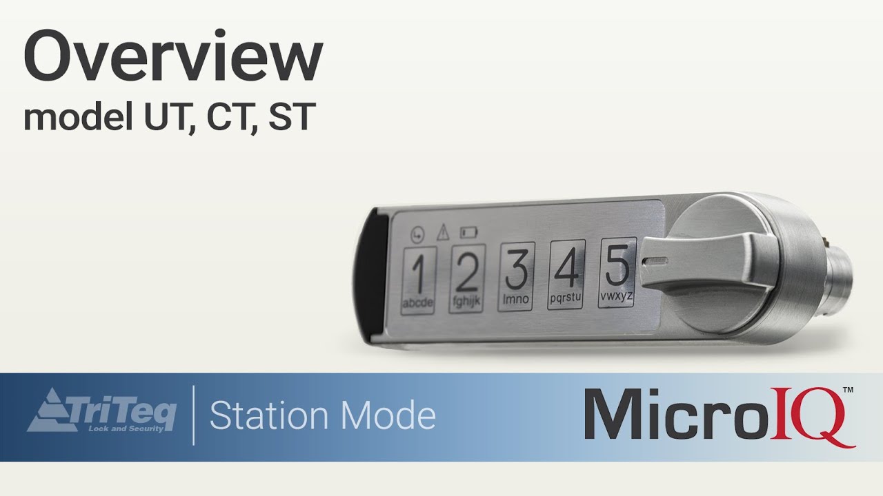 MicroIQ electronic lock - Overview