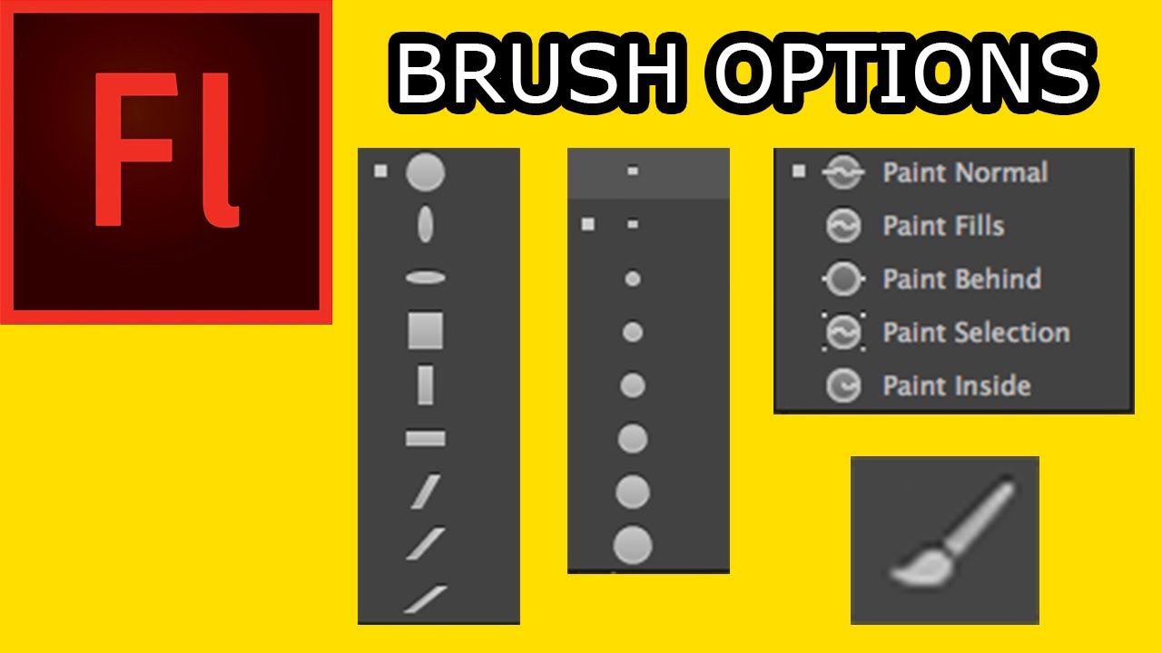 How To Draw in Flash CS5: 004 Brush Options