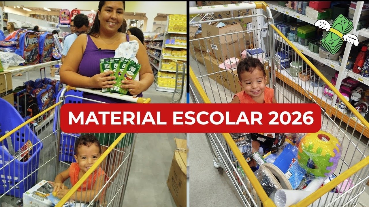 COMPRAS DE MATERIAL ESCOLAR DO BEBÊ 📝✨ | Tudo detalhado + uma decisão importante pra nossa família