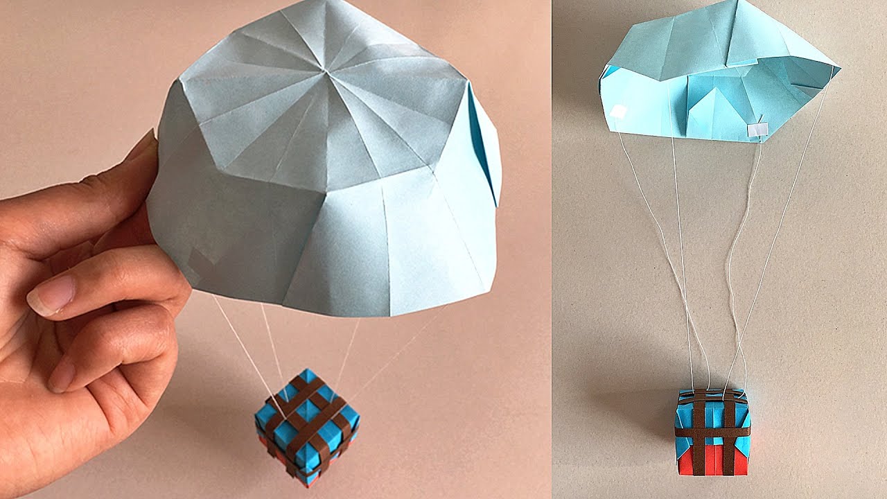 Как Сделать Парашют Оригами и Коробку Airdrop - Бумажные Поделки 2020