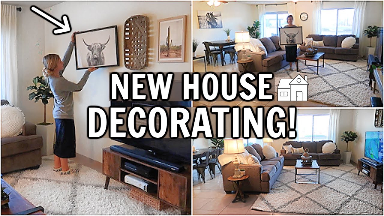 DECORATING THE NEW HOUSE! BEFORE & AFTER | CLEAN & DECORATE WITH ME 2019