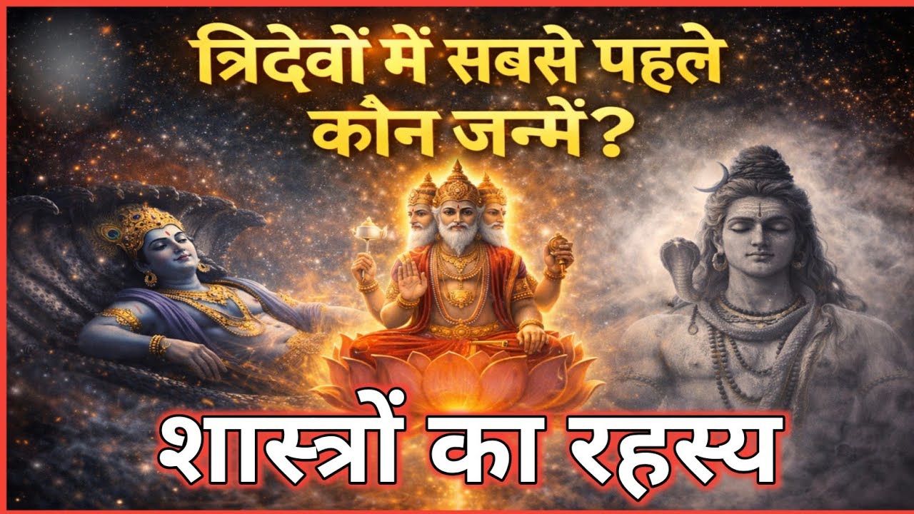 त्रिदेवों में सबसे पहले किसका जन्म हुआ? | Brahma Vishnu Mahesh रहस्य | Sanatan Katha Ganga