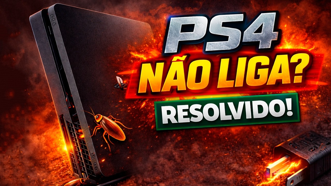 PS4 FOSCO NÃO LIGA? RESOLVIDO!