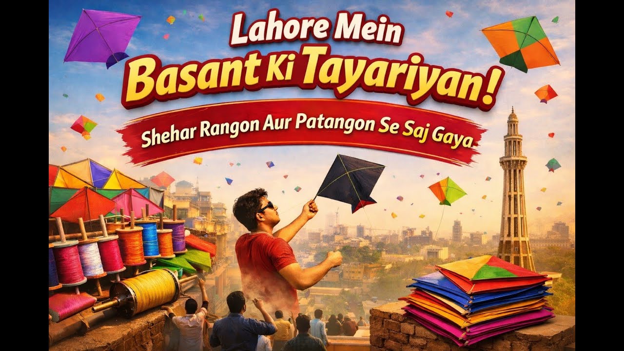 Lahore Mein Basant Ki Tayariyan | Shehar Rangon Aur Patangon Se Saj Gaya