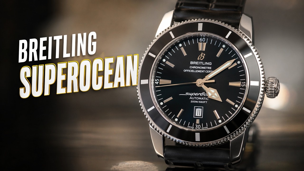 Black Breitling Superocean Heritage 46mm automatic divers watch review