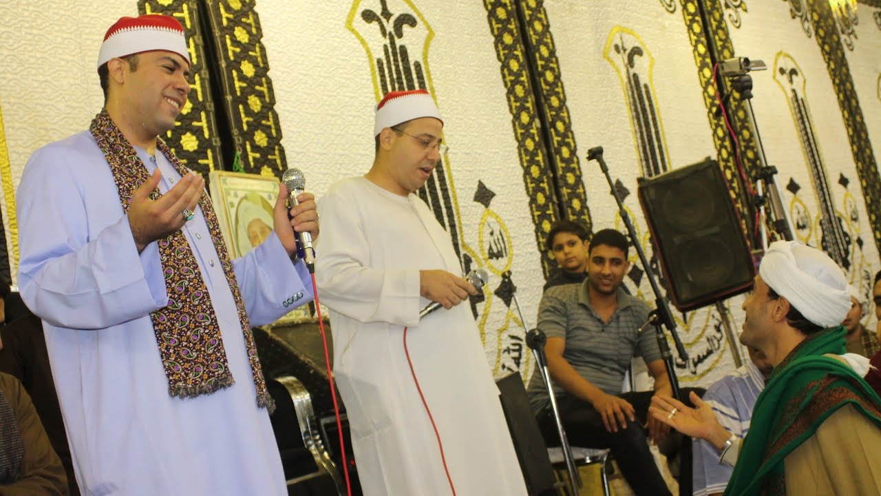 المبتهل الشيخ شعبان عبدالجيد والمبتهل الشيخ كامل العجواني احتفال الساحة المحمدية بالمولد النبوي (ص)
