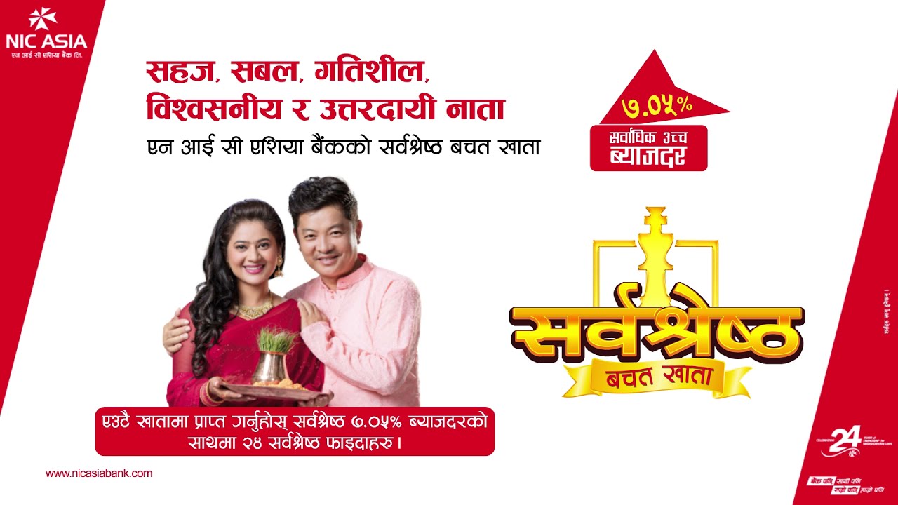 Sarbashrestha Bachat Khata &bull; NIC ASIA Bank