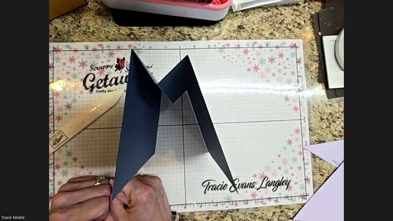 Mystery Stamping - Accordion Fold Pocket Card