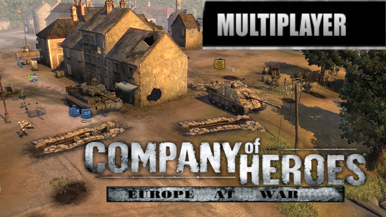 Company of Heroes Co-Op (Panzer Push) 2vs4 Expert CPU [Europe At War mod]