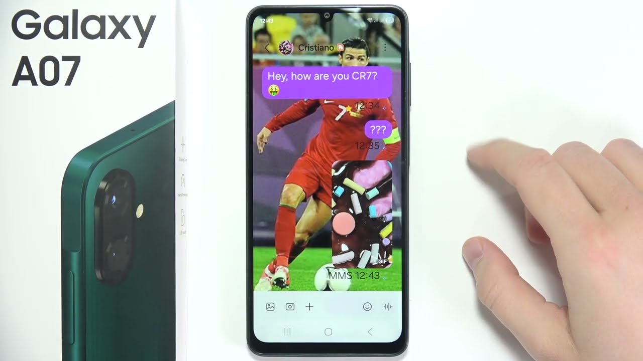 Samsung A07: How to Save Multimedia Messages (MMS)