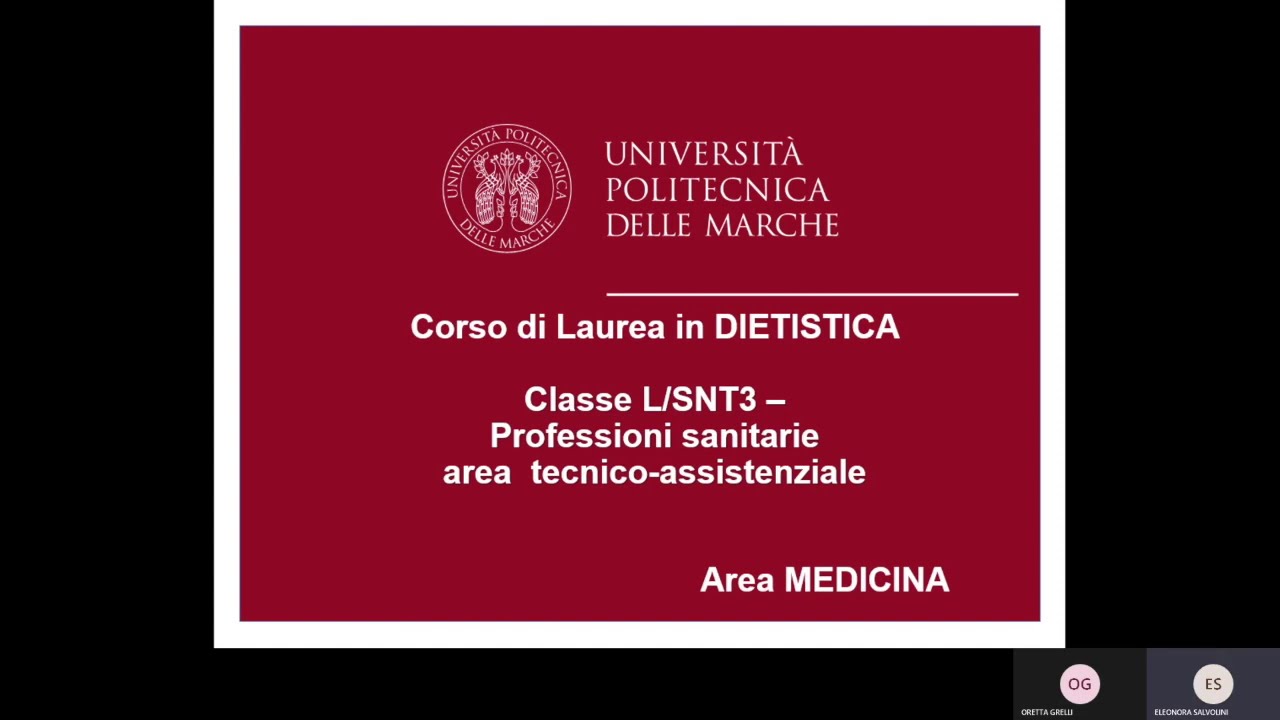 Progetta un nuovo futuro 2021: Medicina - Dietistica