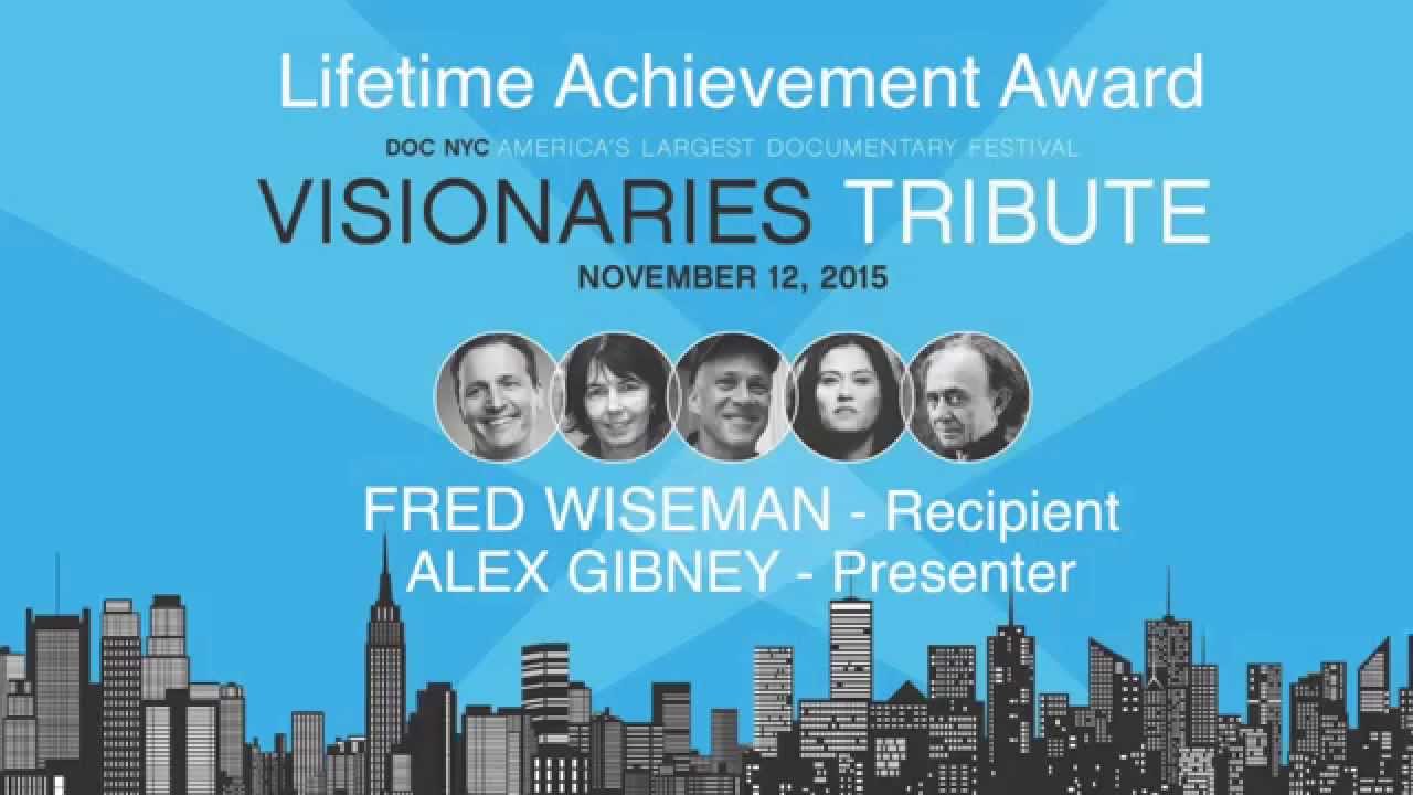 DOC NYC Visionaries Tribute 2015 Lifetime Achievement Award Fred Wiseman