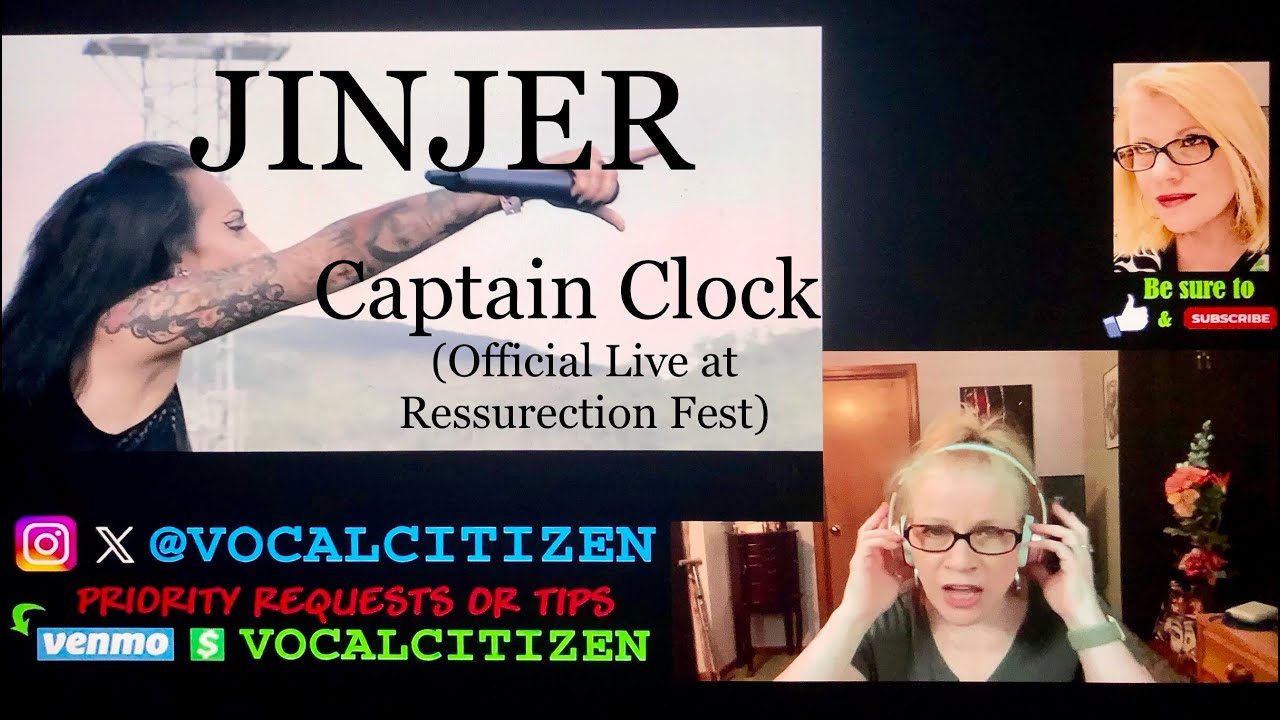 Jinjer - Captain Clock (Official Live at Resurrection Fest EG 2018) reaction