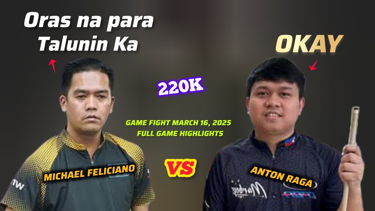 Anton Raga 🆚 Michael Feliciano || 10ball parehas race to 16 || Full Highlights march 16 2025