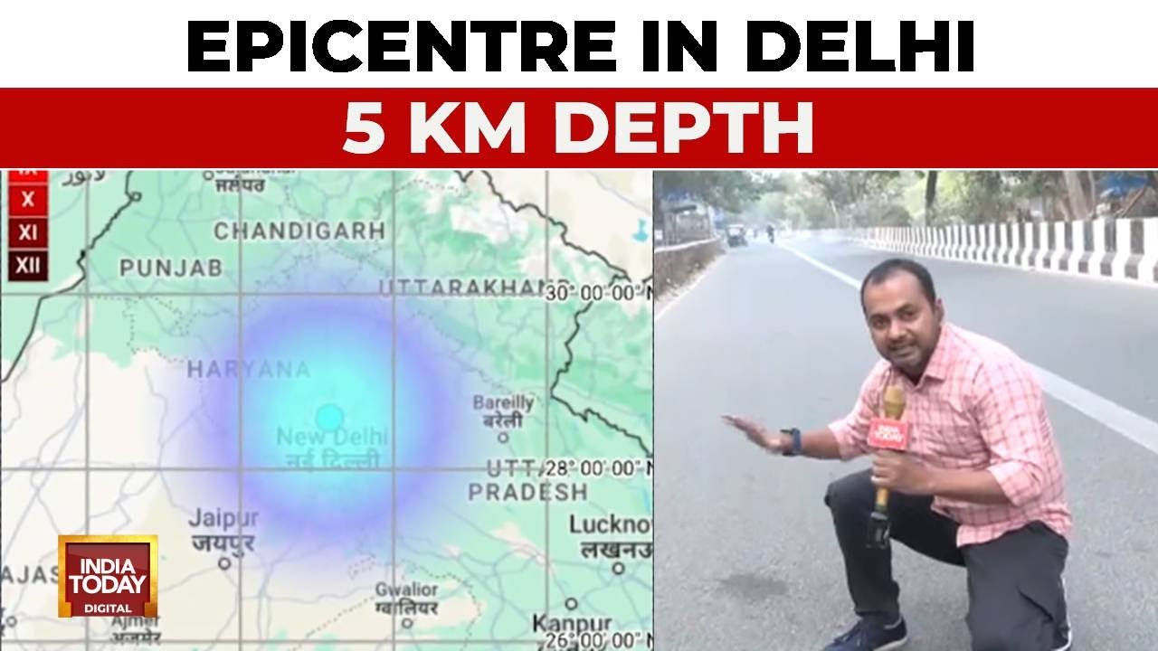 Earthquake Hits Delhi-NCR, India Today Reports From Epicentre, Dhaula Kuan | Delhi Earthquake News