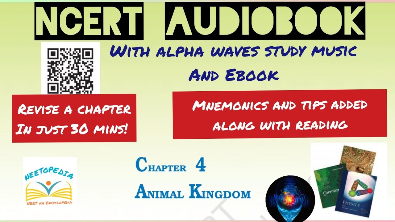 Animal kingdom | NCERT AUDIOBOOK| With alpha waves study music + ebook | Neetopedia