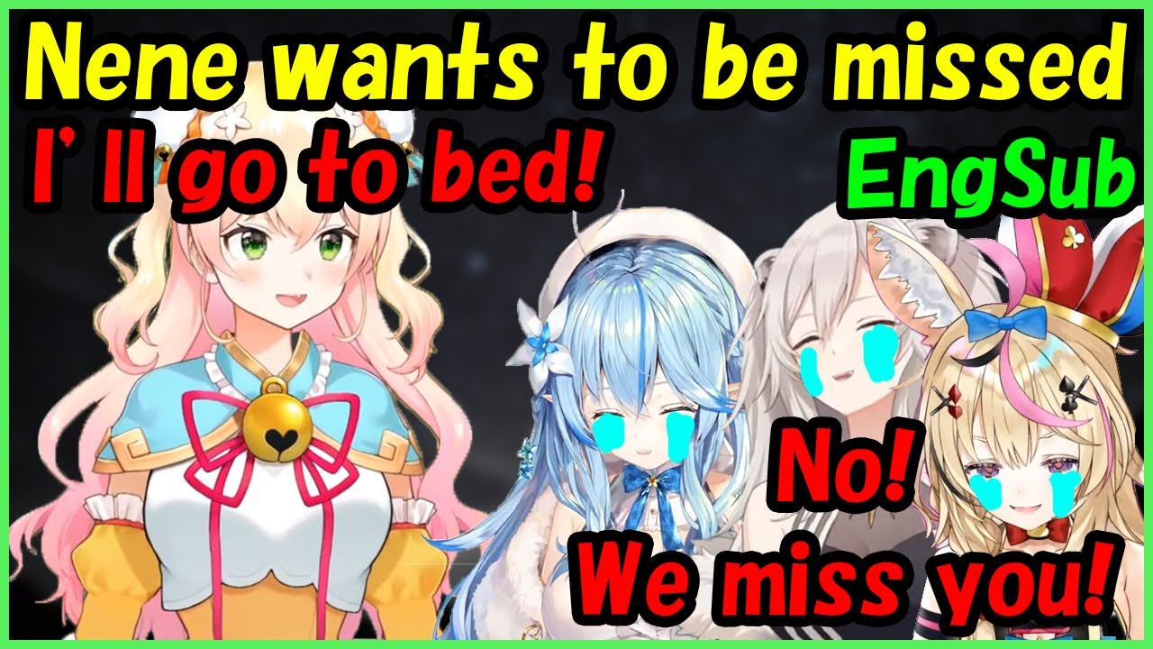 Momosuzu Nene/Yukihana Lamy/Omaru Polka/Shishiro Botan - Nene wants to be missed