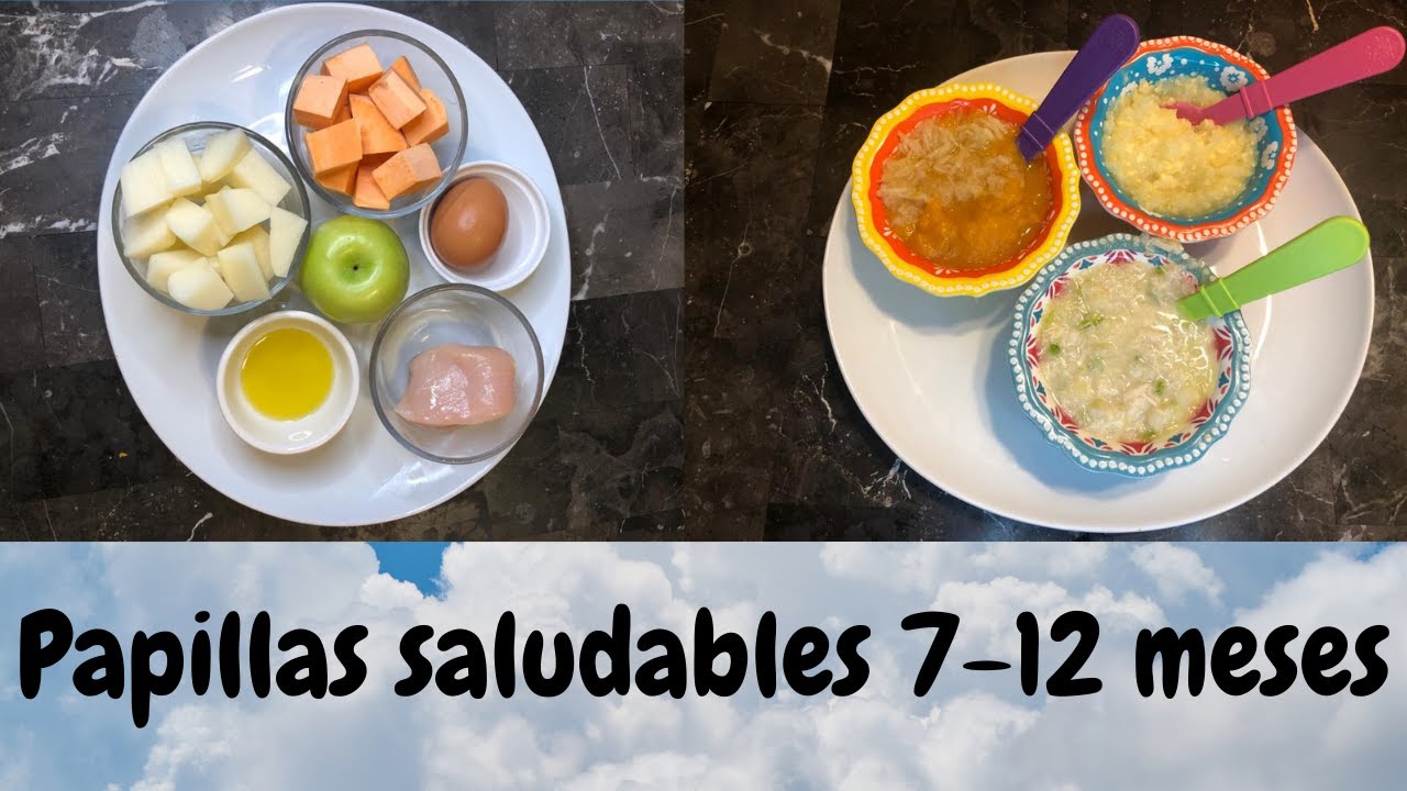 papillas saludables para bebes 7 -12 meses