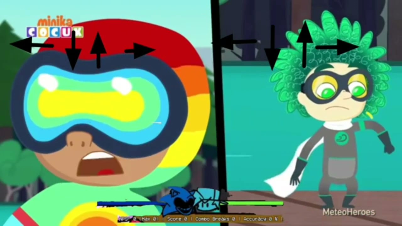 Fnf be like in MeteoHeroes Part 1