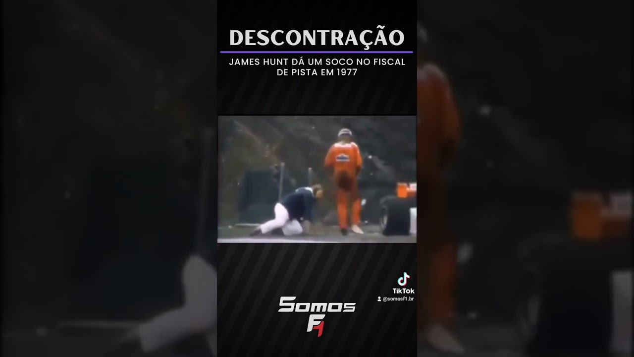 James Hunt soca fiscal em 1977 