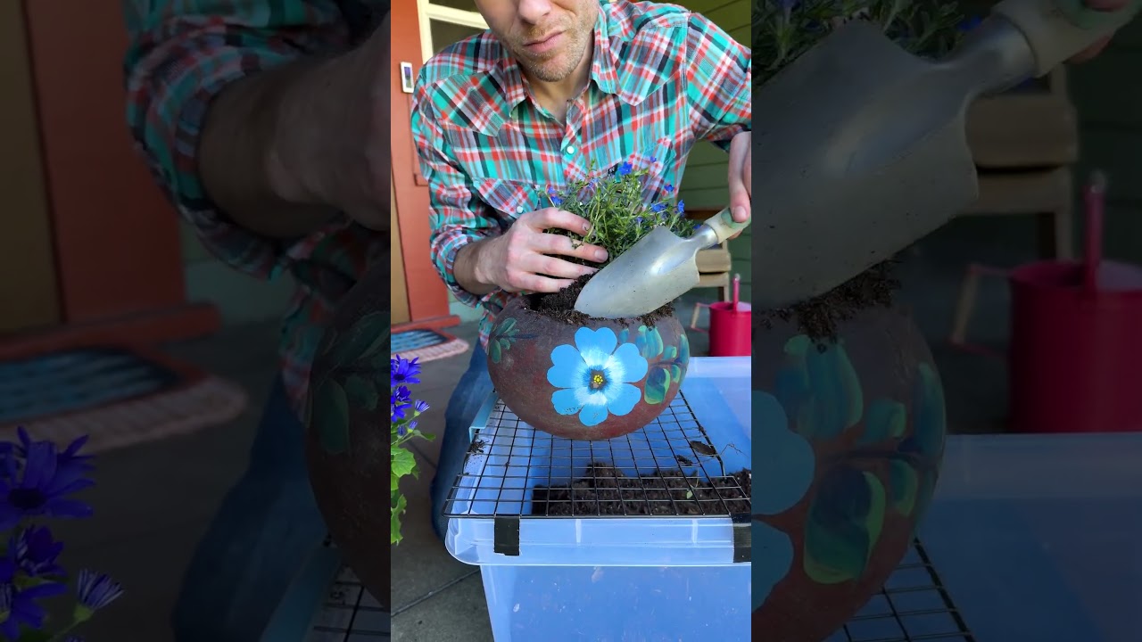 Potted Plant Planter Station! 🪴 #pottedplants #gardening #easydiy #soil #spring
