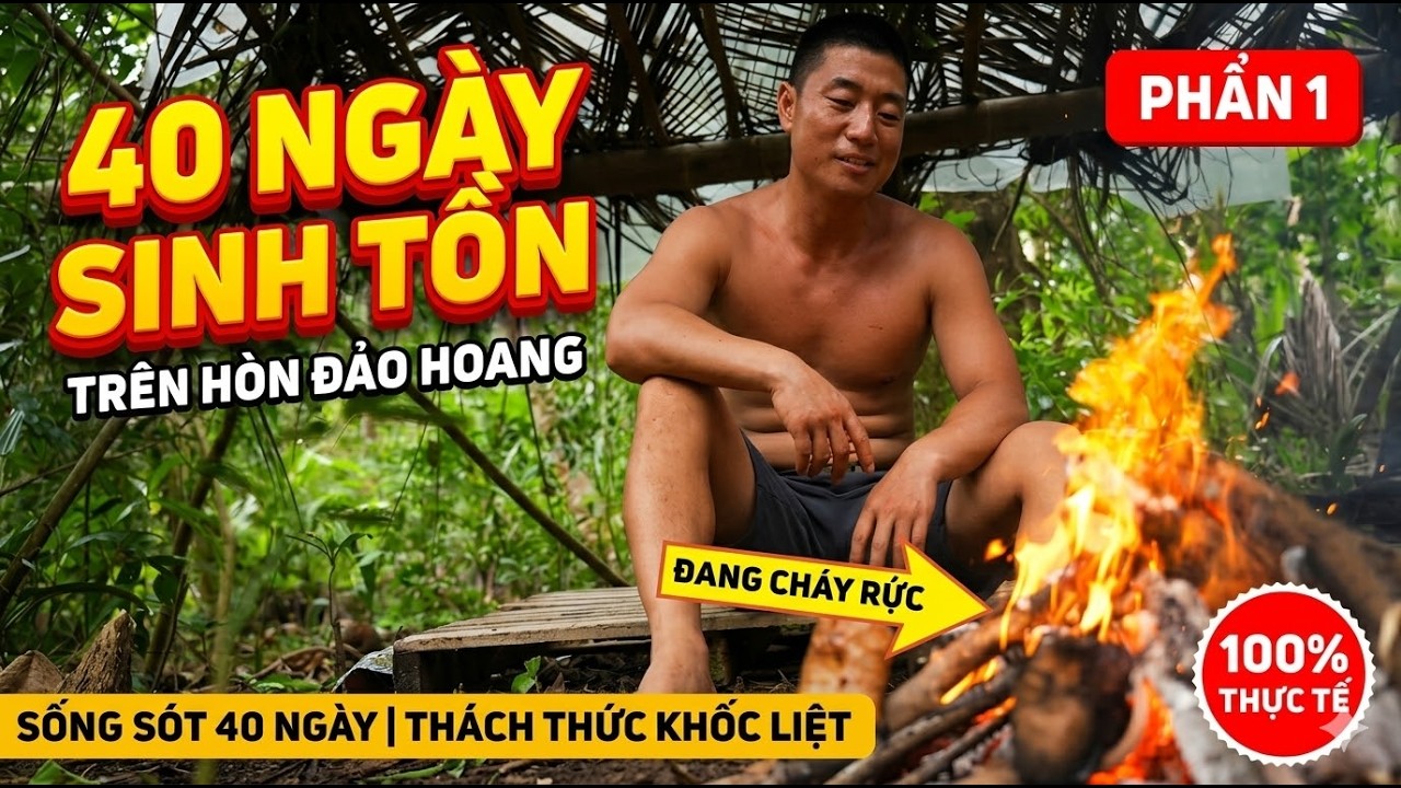 Thử Thách Sinh Tồn 40 Ngày Một Mình Trên Đảo Hoang P1 | FULL LỒNG TIẾNG | Thích Thử Thách