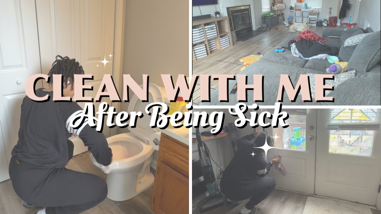 REALISTIC Downstairs Reset After Being Sick 🤍 | Motivational Clean With Me