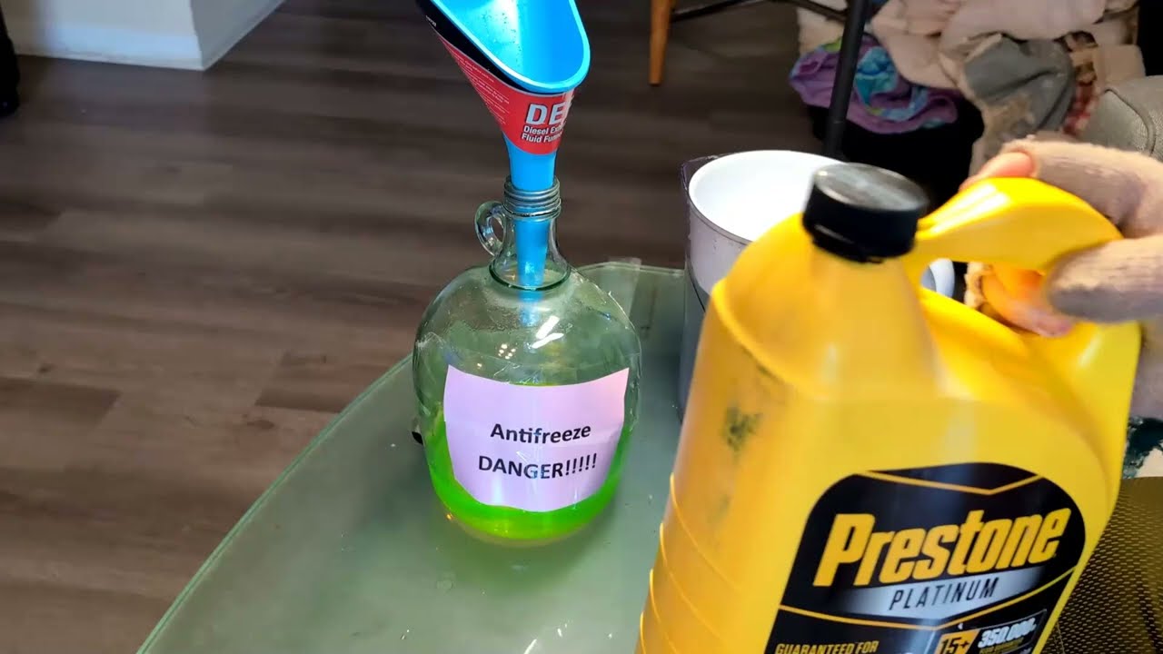 How Properly MIX Dilute Car Antifreeze Concentrate (Make 50/50 Coolant Water Ratio Solution Prestone