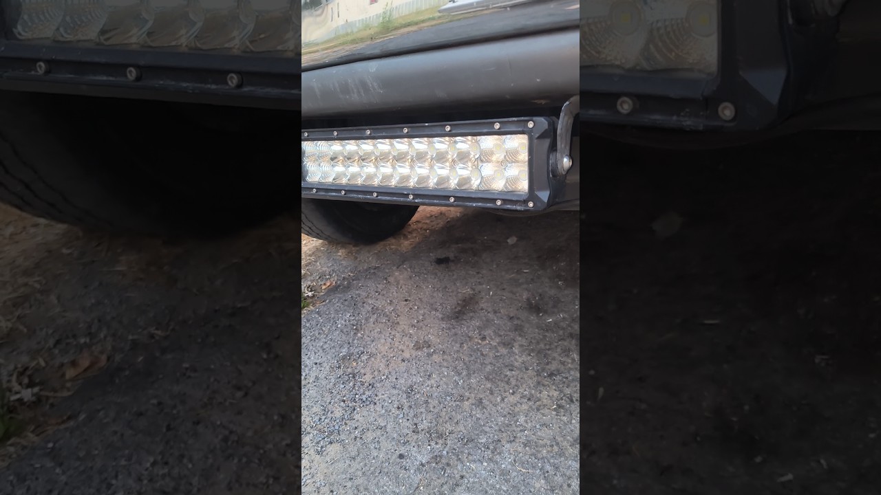 Should I wire my light bar to my high beams?? #shorts #lightbar #ledlights