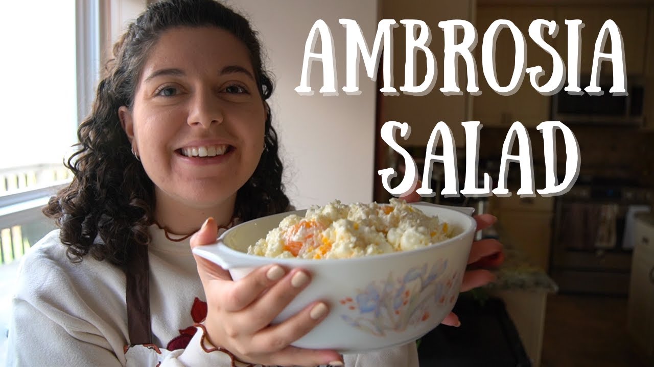 Ambrosia Salad Recipe (with sour cream) + featuring my mom!